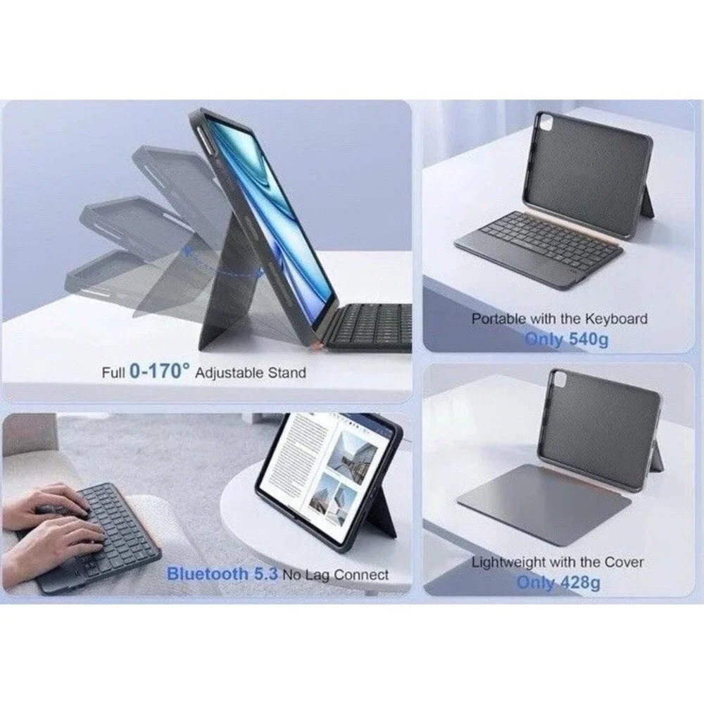 WIWU Combo 3 In 1 Case,cover,keyboard For iPad Pro11